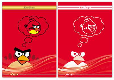 طرح لایه باز جلد دفتر شامل دو فایل angry birds