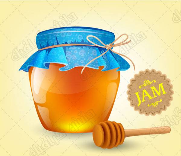 1572849541 2413 - وکتور ظرف شیشه ای عسل