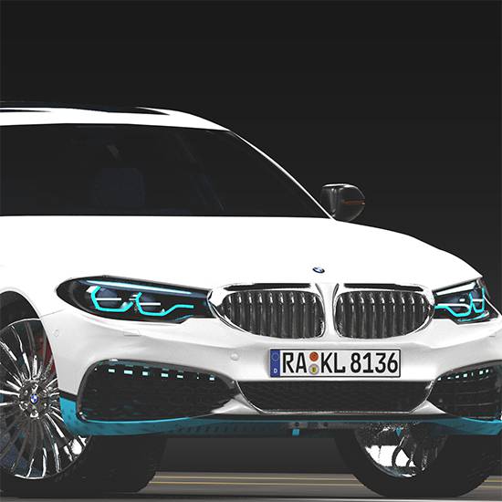 مدلینگ خودرو BMW سری 5 2017