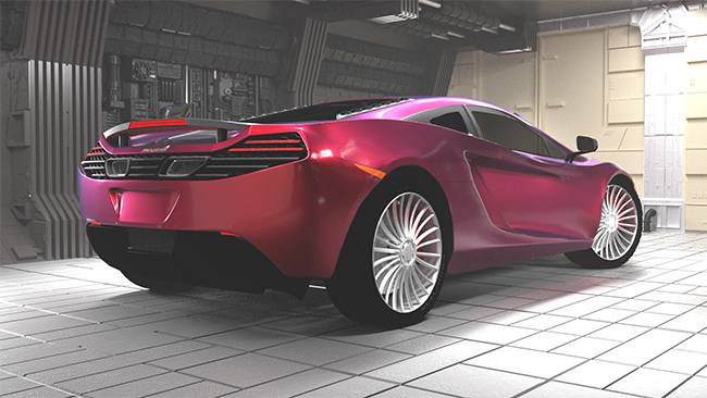 مدلینگ خودرو McLaren MP4 12C