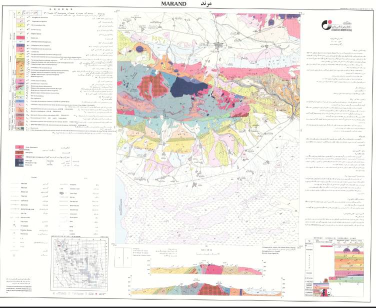 1583258586 8295 - نقشه زمین شناسی 1:100,000 مرند
