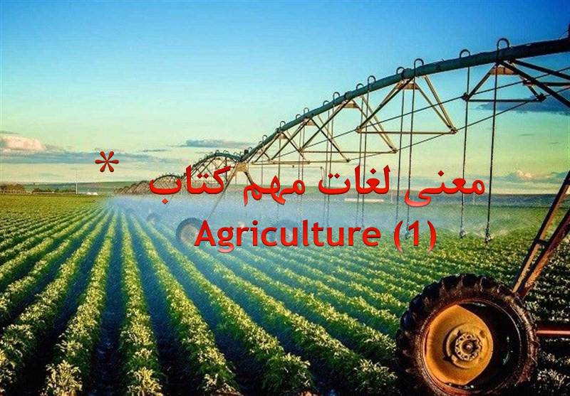 1604904687 10148 - معنی لغات مهم کتاب  (1)Agriculture کلمات زبان تخصصی رشته کشاورزی