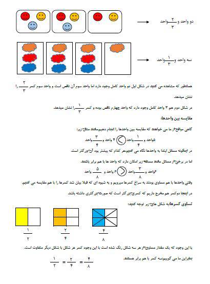 آموزش فصل سوم ریاضی سوم ابتدایی
