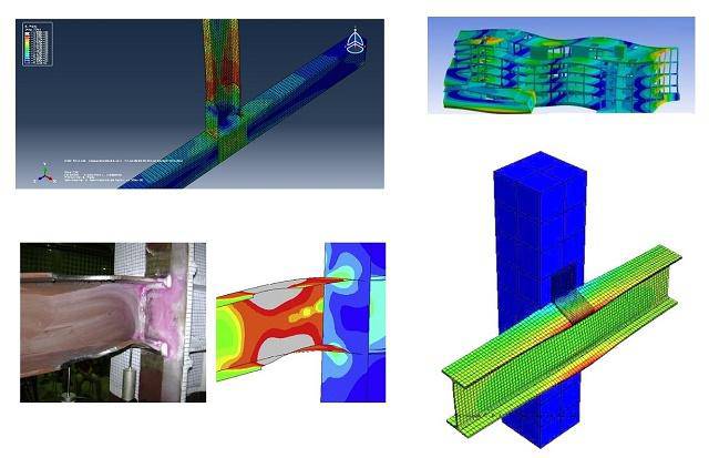 تحلیل ستون بتن مسلح به روش اجزاء محدود در نرم افزار آباکوس