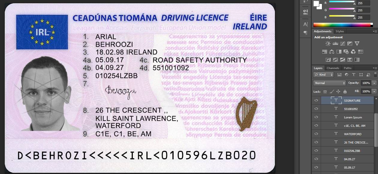 دانلود لایه باز گواهینامه کشور ایرلند