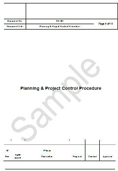 رویه برنامه ریزی و کنترل پروژه