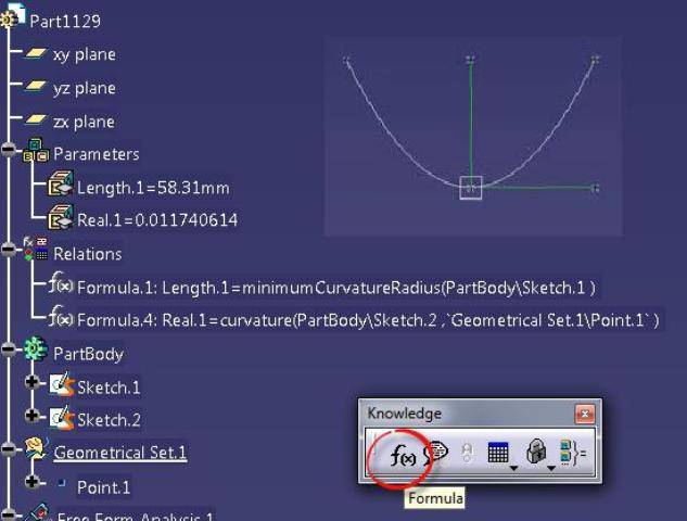 ترسیم انواع منحنی با استفاده از معادلات در نرم افزار CATIA