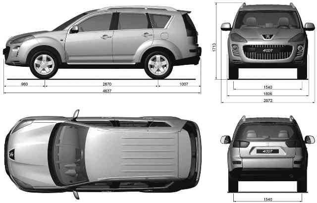 بلوپرینت و نقشه های آماده جهت طراحی و مدلسازی سه بعدی خودرو