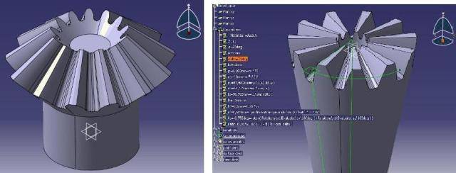 طراحی و مونتاژ چرخدنده مخروطی در نرم افزار CATIA