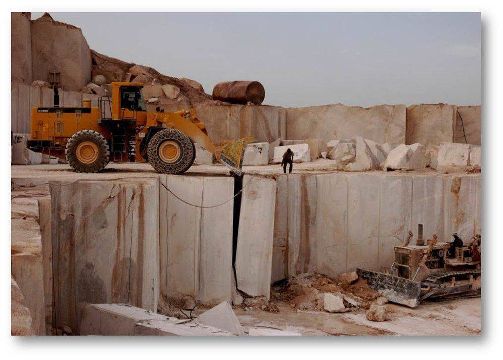 گزارش مرحله اول اجرای کار در معدن تراورتن حمزیان