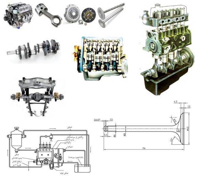 ترسیم نقشه های صنعتی خودرو