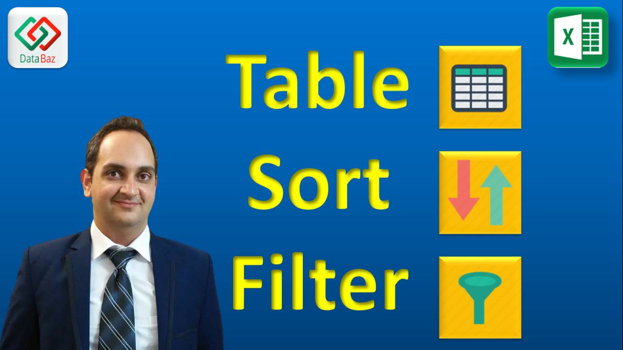Table , Sort , Filter