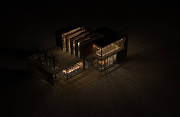 طراحی کافه گالری دو طبقه با طراحی سنتی مدرن ایرانی ( رویت 2021)