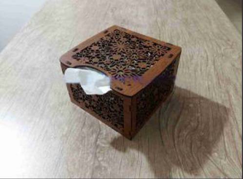 طرح لیزر جعبه دستمال کاغذی