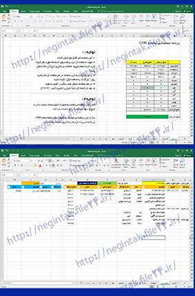 حساب دخل و خرج ماهانه و سالانه