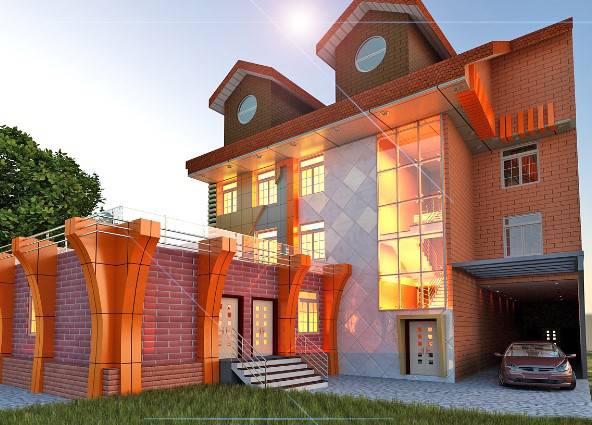 پروژه رویت رستوران ۳ طبقه 