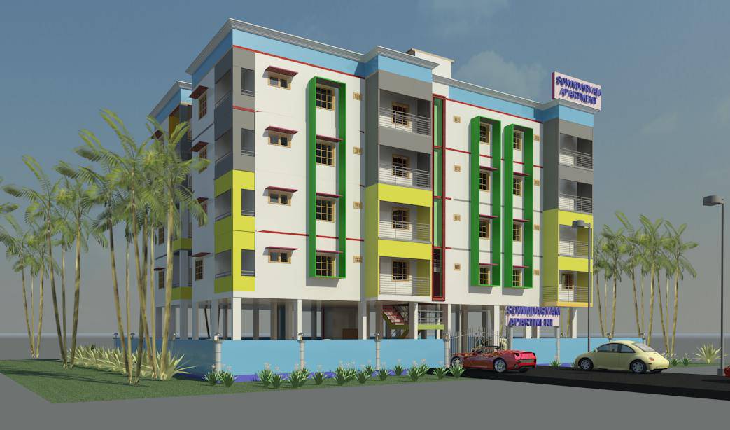 پروژه رویت آپارتمان مسکونی ۴ طبقه با پیلوتی 