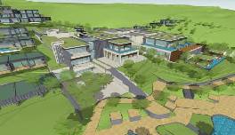 پروژه اسکچ آپ هتل به همراه محوطه سازی فرمت Skp