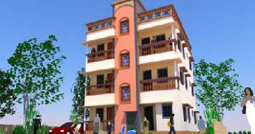 پروژه اسکچ آپ ساختمان مسکونی _تجاری فرمت SKP