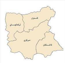 شیپ فایل بخش های شهرستان میانه 