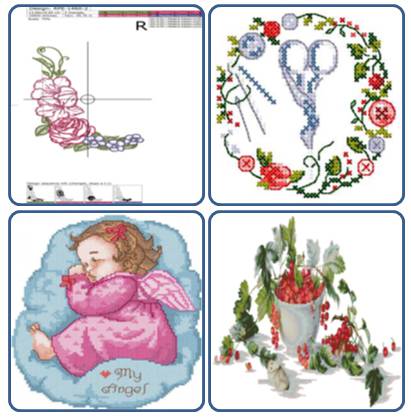 پک 4 تایی طرح گلدوزی 19