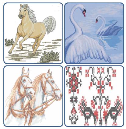 پک 4 تایی طرح گلدوزی 25