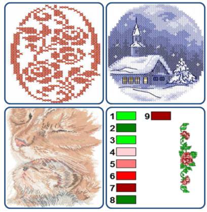 پک 4 تایی طرح گلدوزی 27