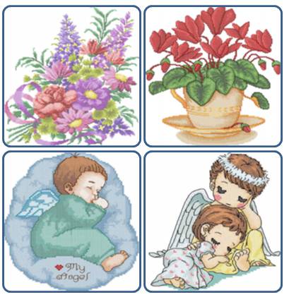 پک 4 تایی طرح گلدوزی 29