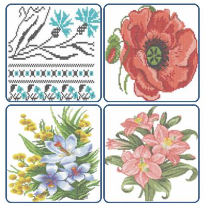 پک 4 تایی طرح گلدوزی 30