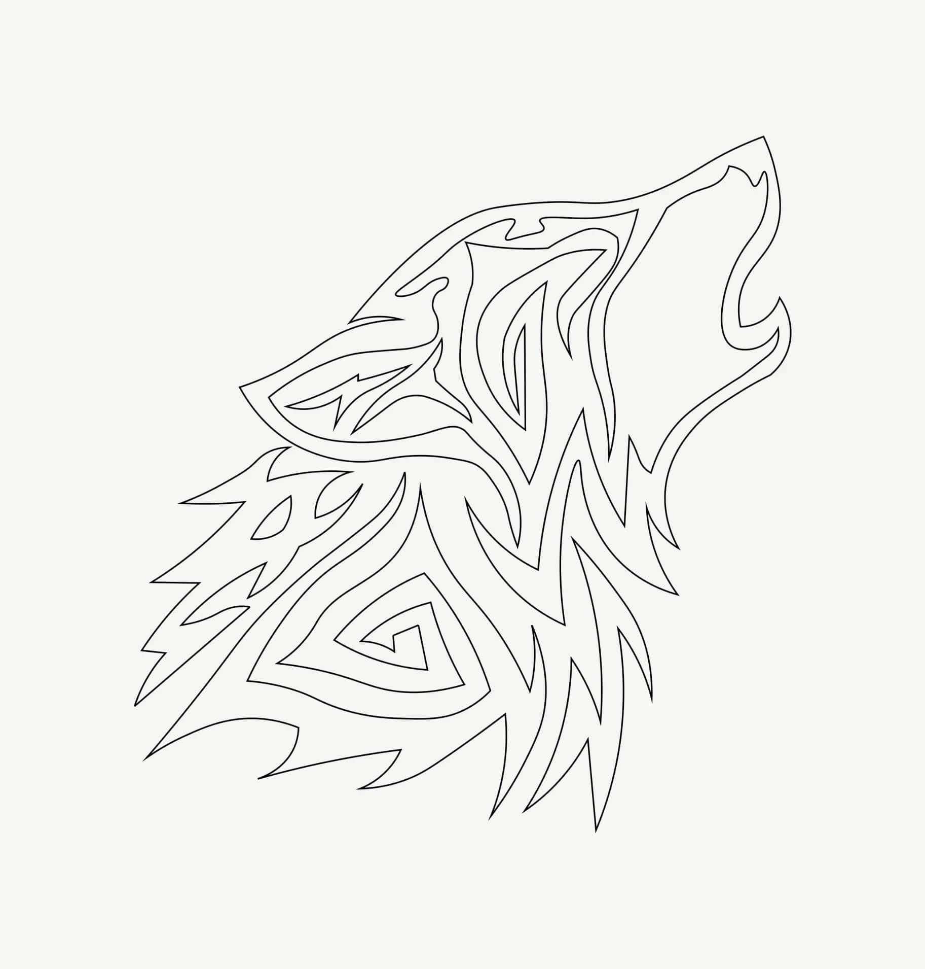  طرح برش لیزر گرگ