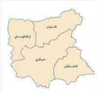 شیپ فایل بخش های شهرستان میانه