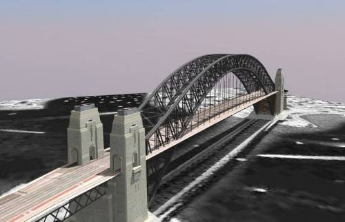 پروژه اسکچ آپ مدل ۳ بعدی پل فرمت Skp