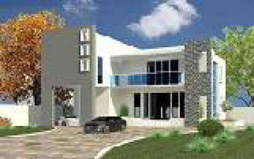 پروژه رویت خانه ویلایی مدرن دو طبقه فرمت RVT