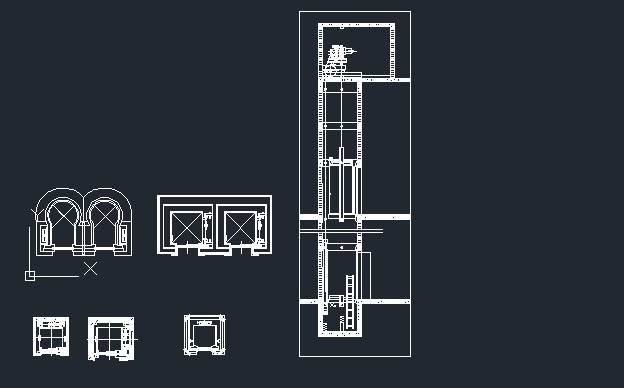 فایل اتوکد آبجکت آسانسور و بالابر