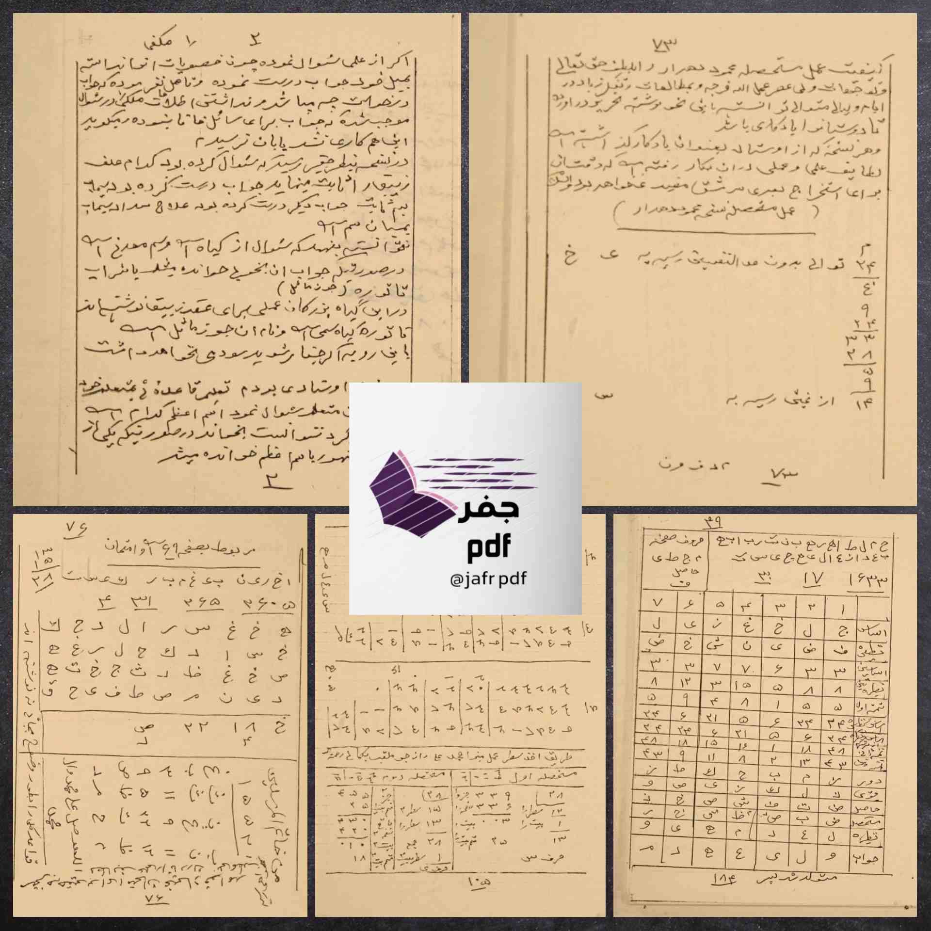 کتاب کمیاب جفر سروقدی (نسخه آستان قدس)