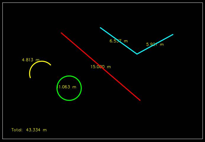 لیسپ طول و مجموع در اتوکد