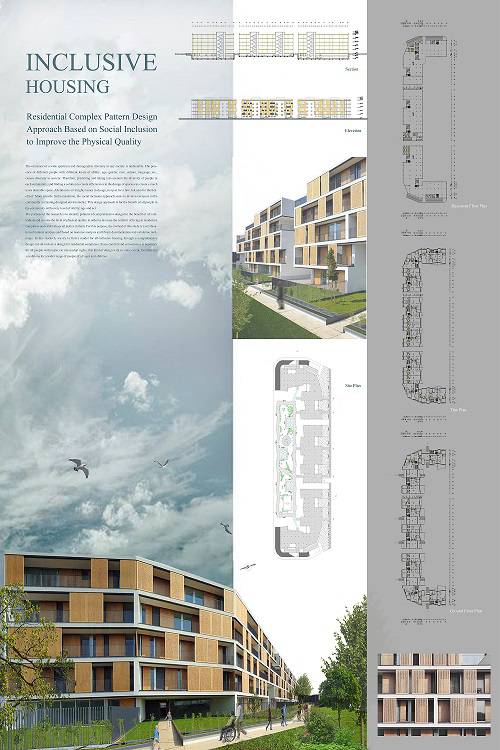 شیت لایه باز پرزانته معماری مجتمع مسکونی