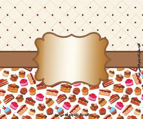 طرح‌ آماده جعبه شیرینی لایه باز