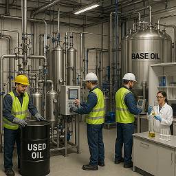 طرح توجیهی تولید روغن پایه از روغن سوخته